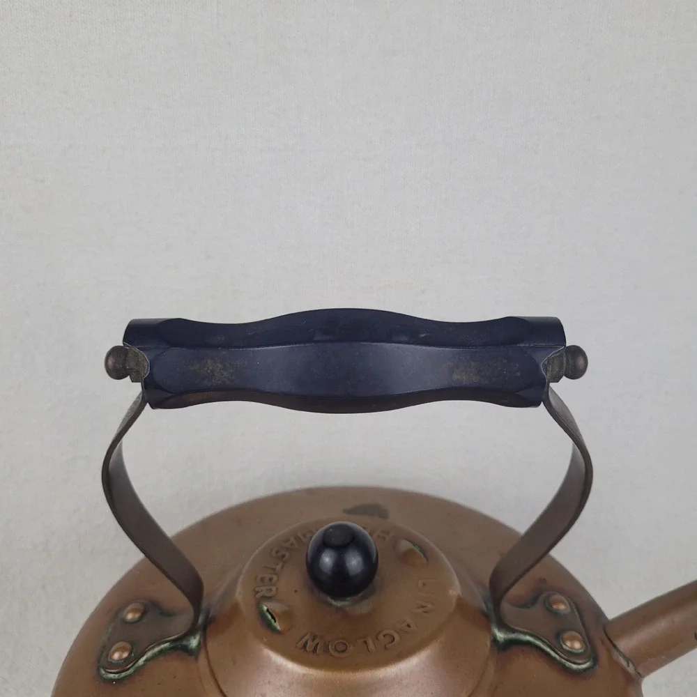Vintage Linaglow Heatmaster Copper Rapid Boil‎ Tea Kettle Vented Base